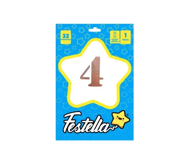 GLOBO PALO ROSA 32" #4 (PQTX25)