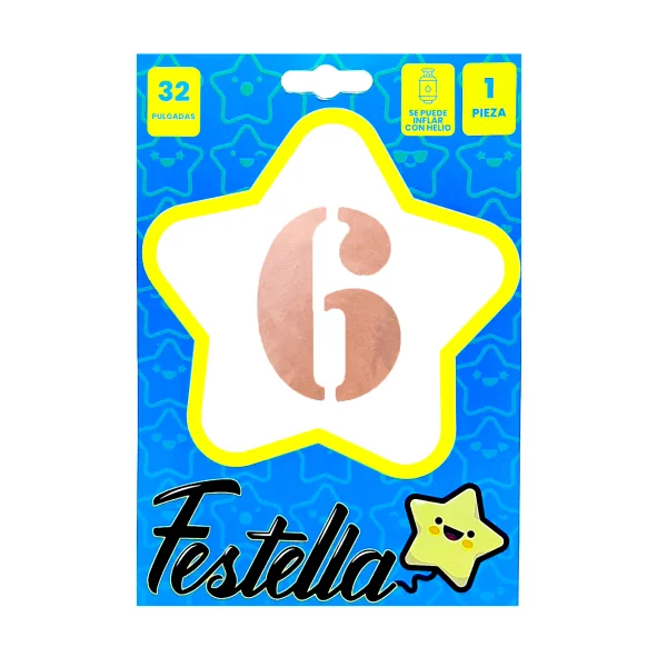 GLOBO PALO ROSA 32" #6 (PQTX25)