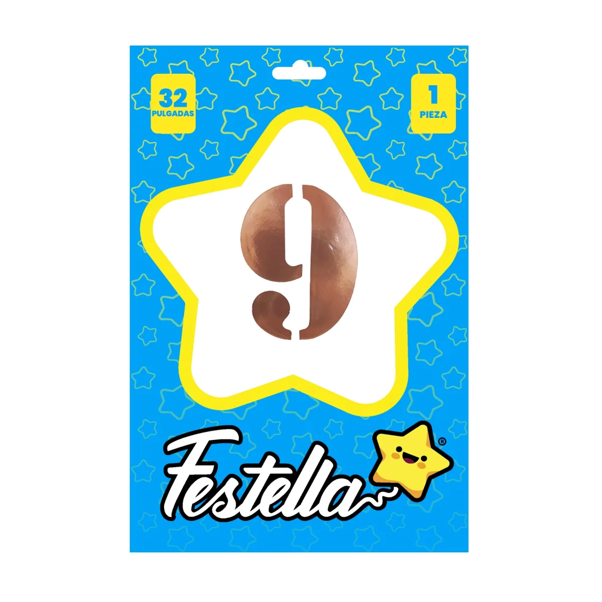 GLOBO PALO DE ROSA 32" #9 (PQTX25)