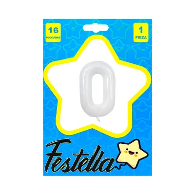 GLOBO BLANCO 16" #0(PQTX25)