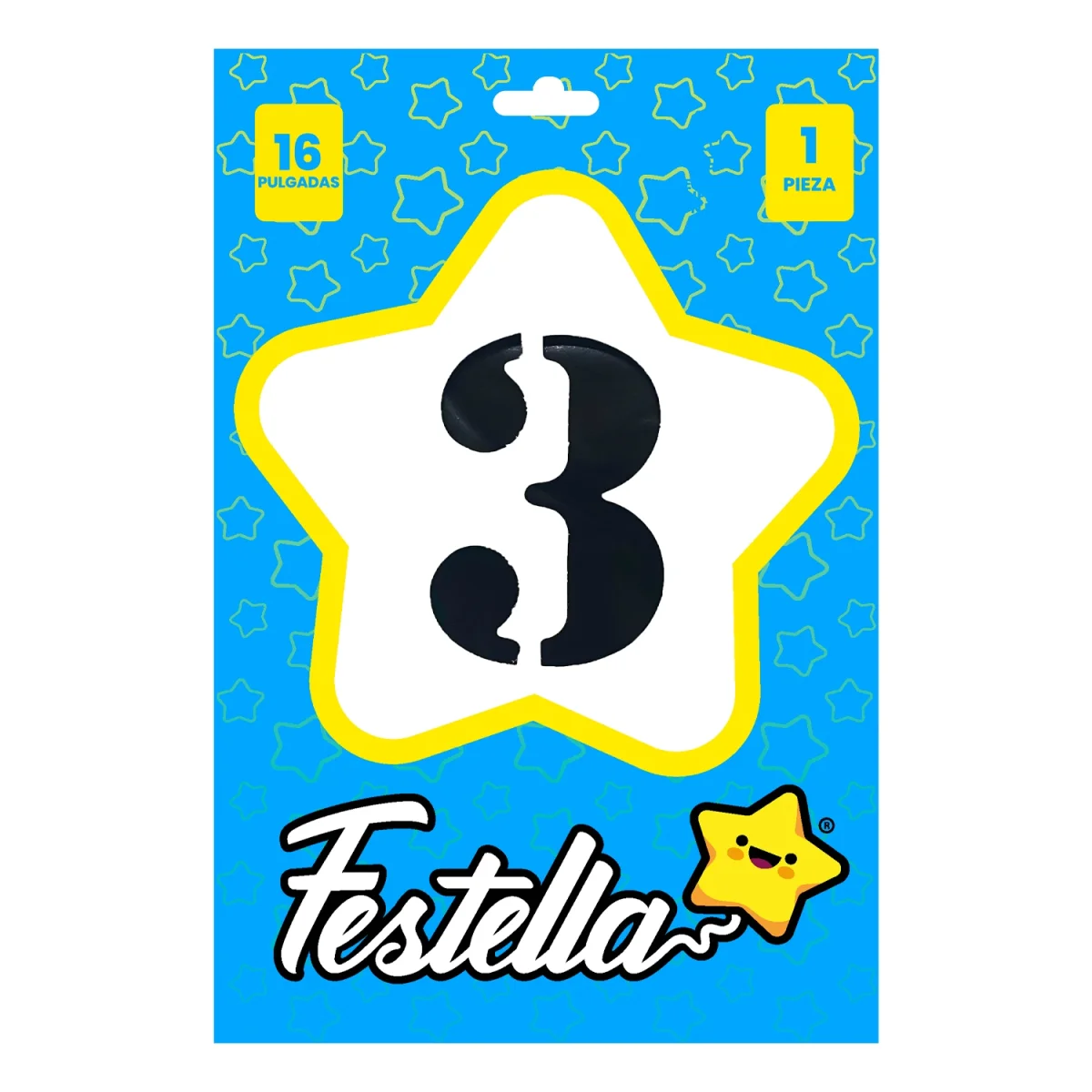 GLOBO NEGRO 16" #3 (PQTX25)