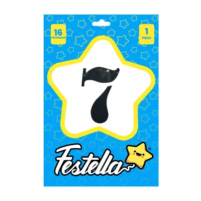 GLOBO NEGRO 16" #7 (PQTX25)