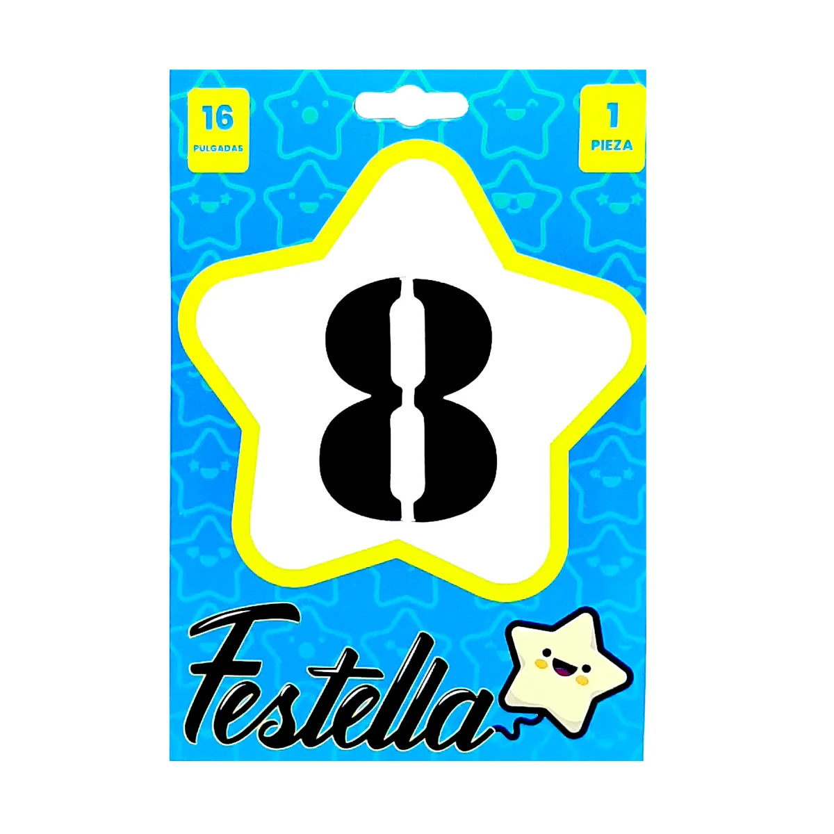 GLOBO NEGRO 16" #8 (PQTX25)