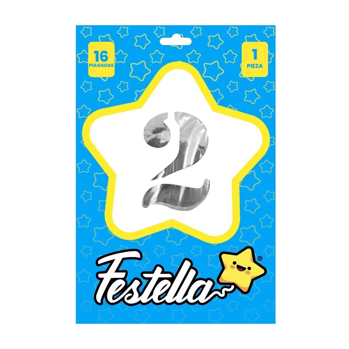 GLOBO PLATEADO 16" #2 (PQTX25)