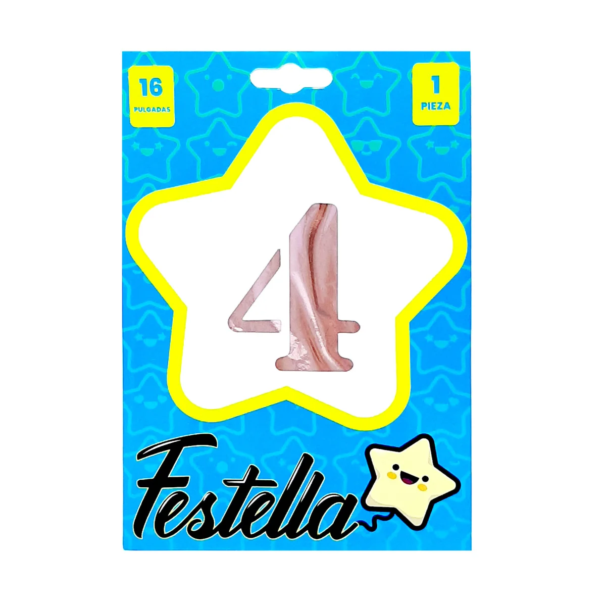 GLOBO PALO ROSA 16" #4 (PQTX25)