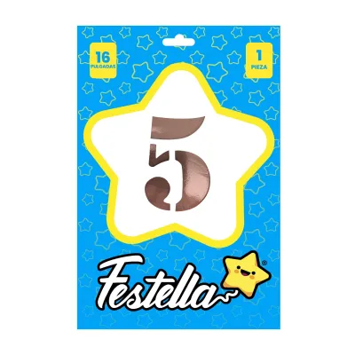 GLOBO PALO ROSA 16" #5 (PQTX25)