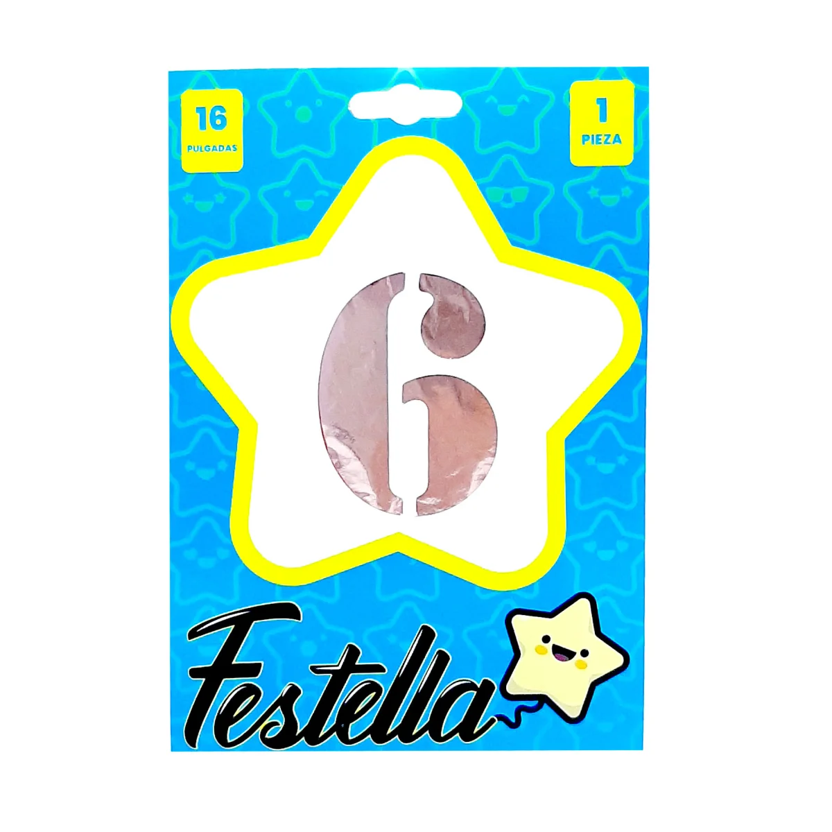 GLOBO PALO ROSA 16" #6 (PQTX25)