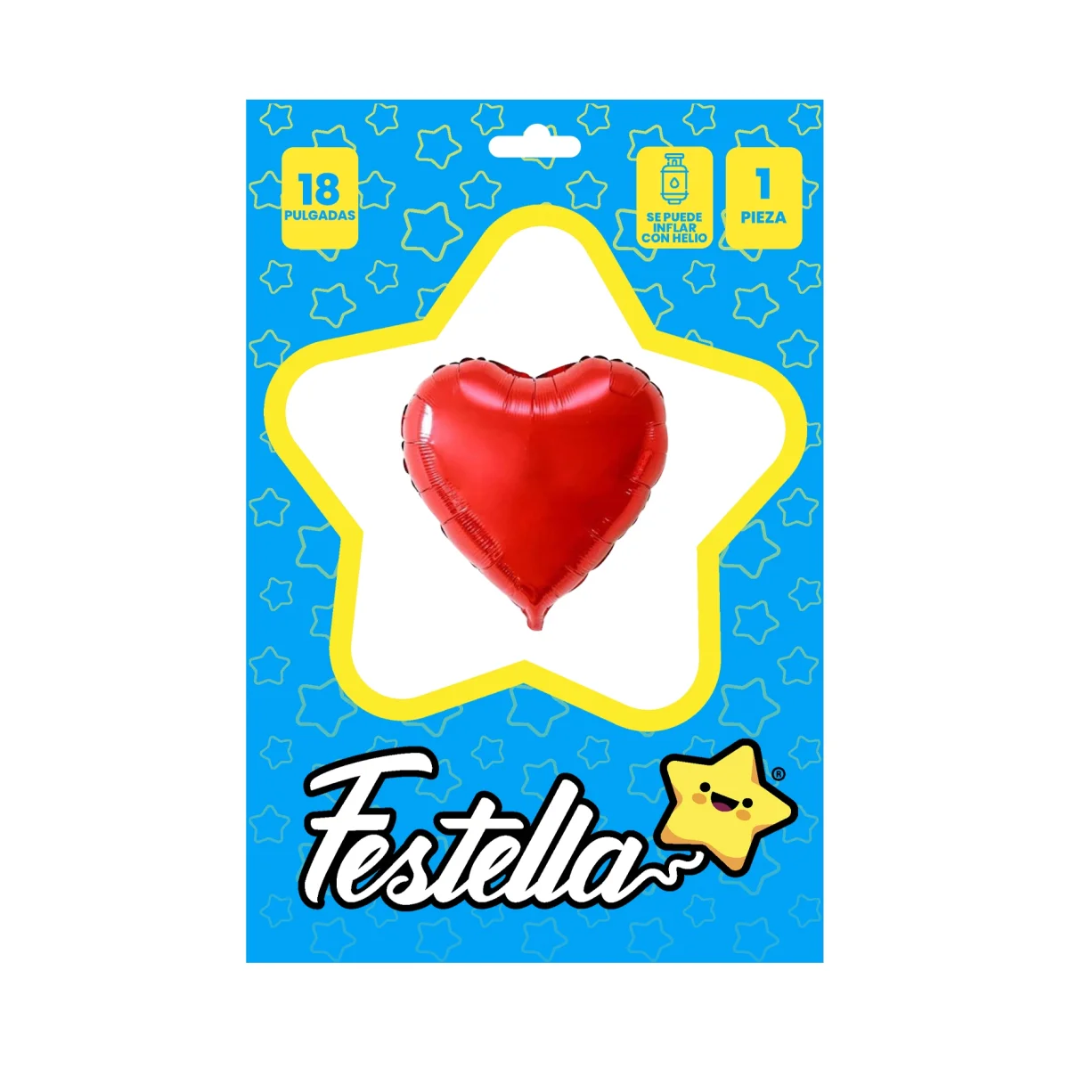 GLOBO CORAZON ROJO 18" (PQTX25),