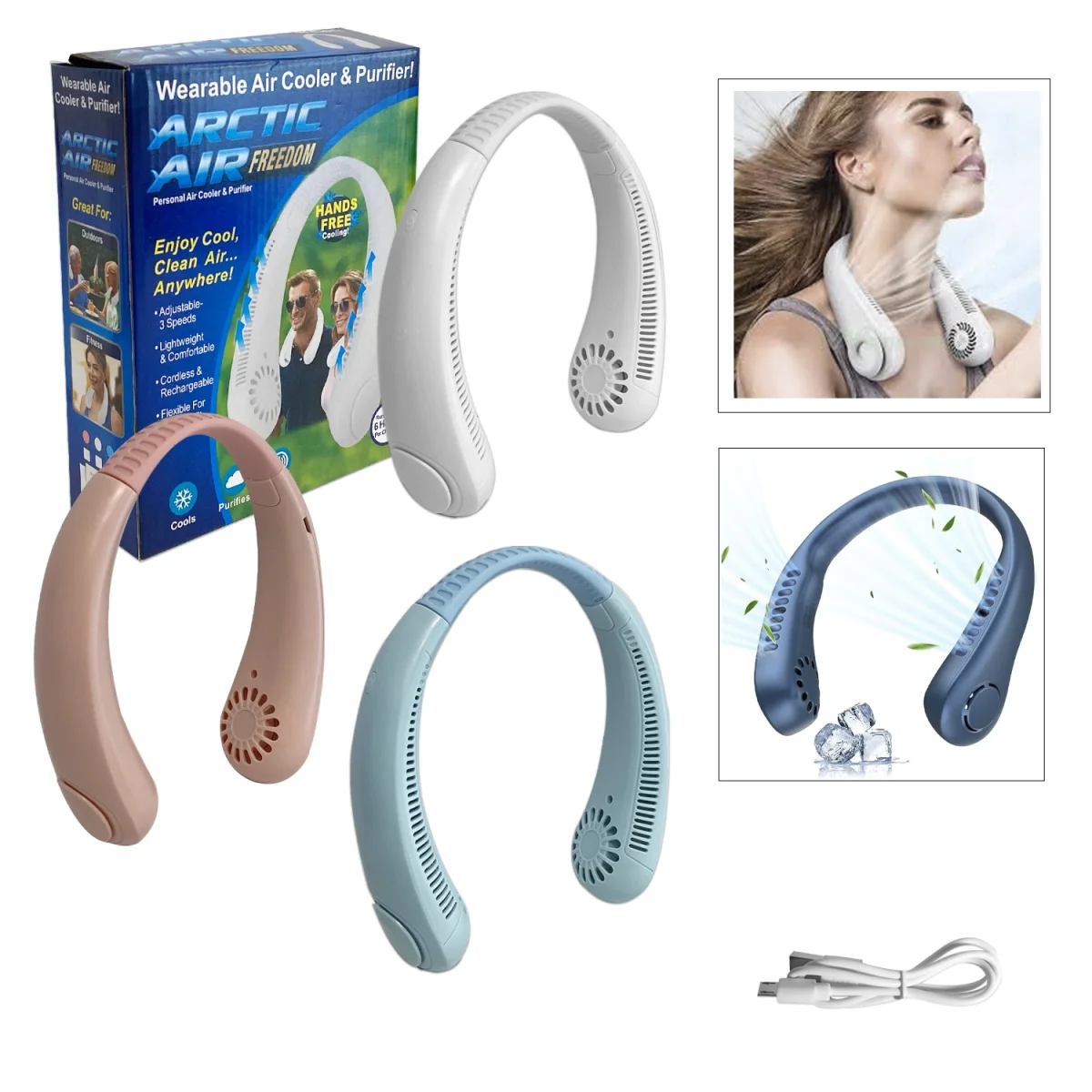 VENTILADOR DE CUELLO RECARGABLE,