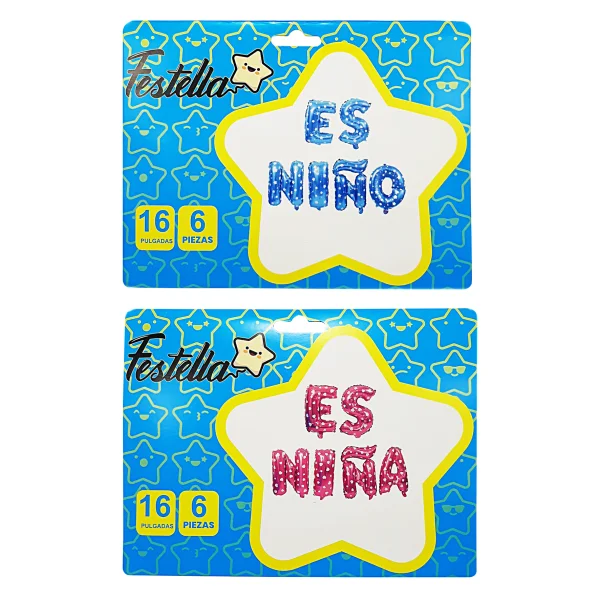 GLOBO ES NIÑA(PQTX12)