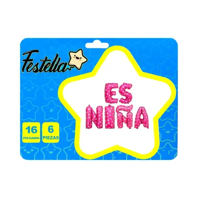 GLOBO ES NIÑA(PQTX12)