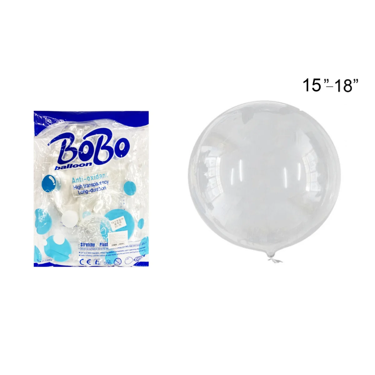 GLOBO BURBUJA REDONDO 18" (PQTX50)