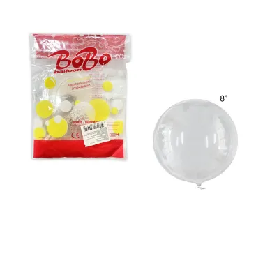 GLOBO BURBUJA REDONDO 8" (PQTX50)