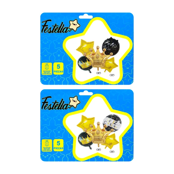 KIT GLOBO CORONA X5.