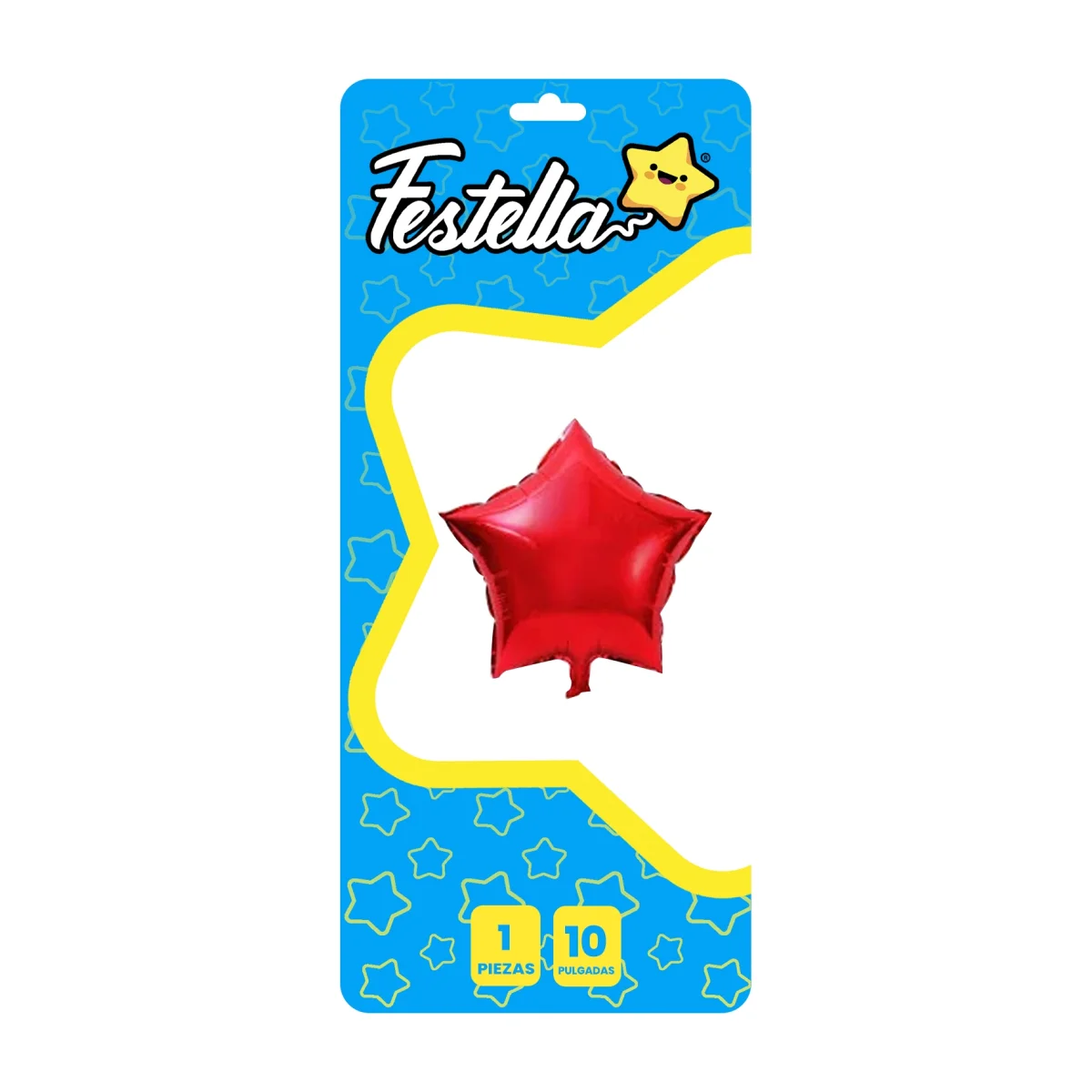 GLOBO ESTRELLA ROJO 10" CARTON (PQTX25)
