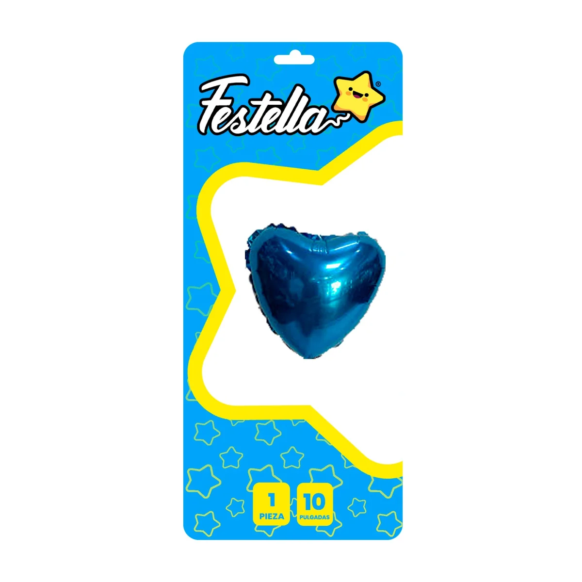 GLOBO CORAZON AZUL 10" (PQTX25)