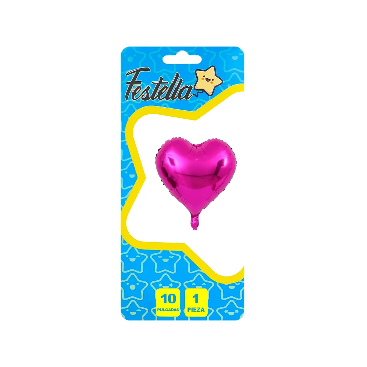 GLOBO CORAZON FUCSIA 10" (PQTX25)