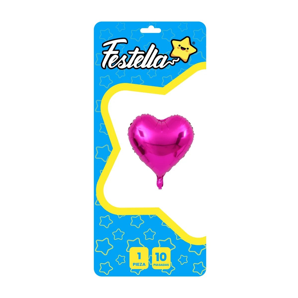 GLOBO CORAZON FUCSIA 10" (PQTX25)