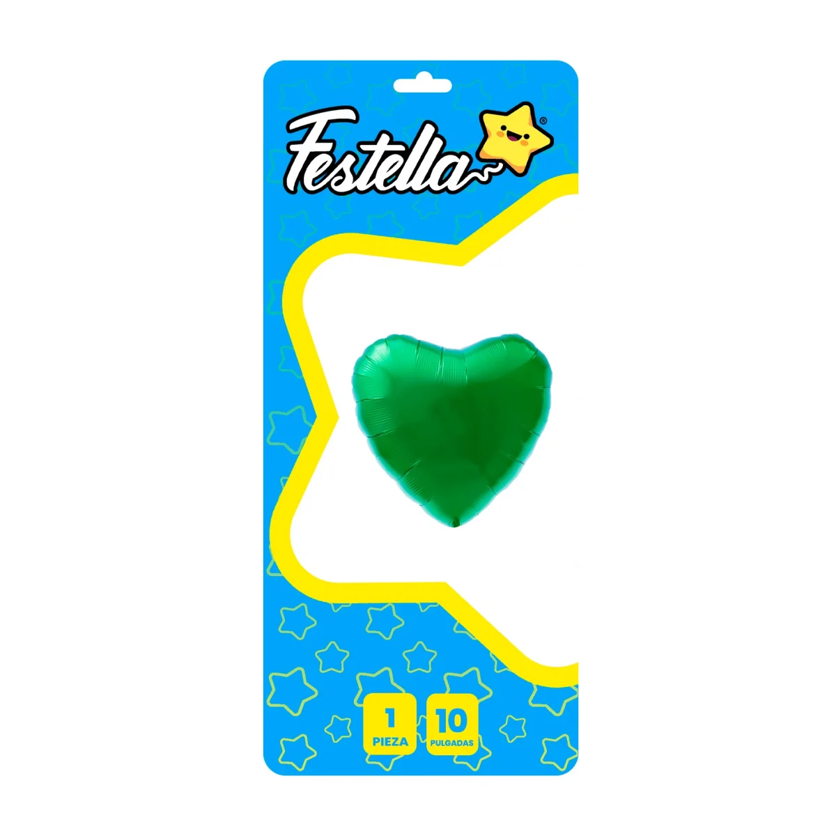 GLOBO CORAZON VERDE 10" (PQTX25)