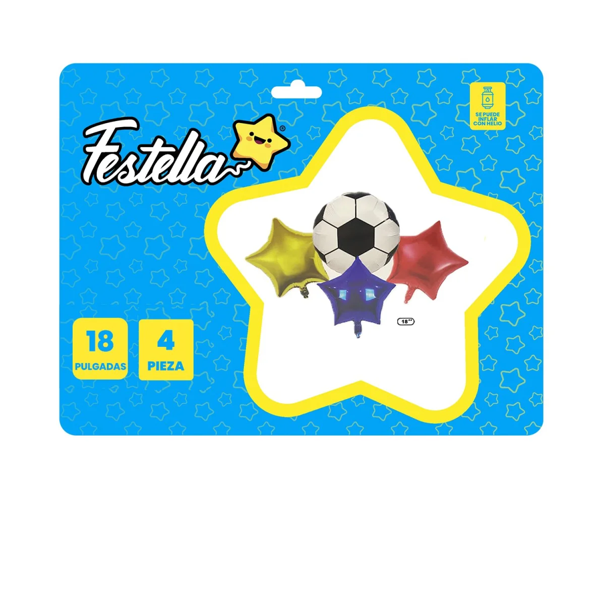 KIT GLOBO BALON COLOMBIA X4(PQTX12).