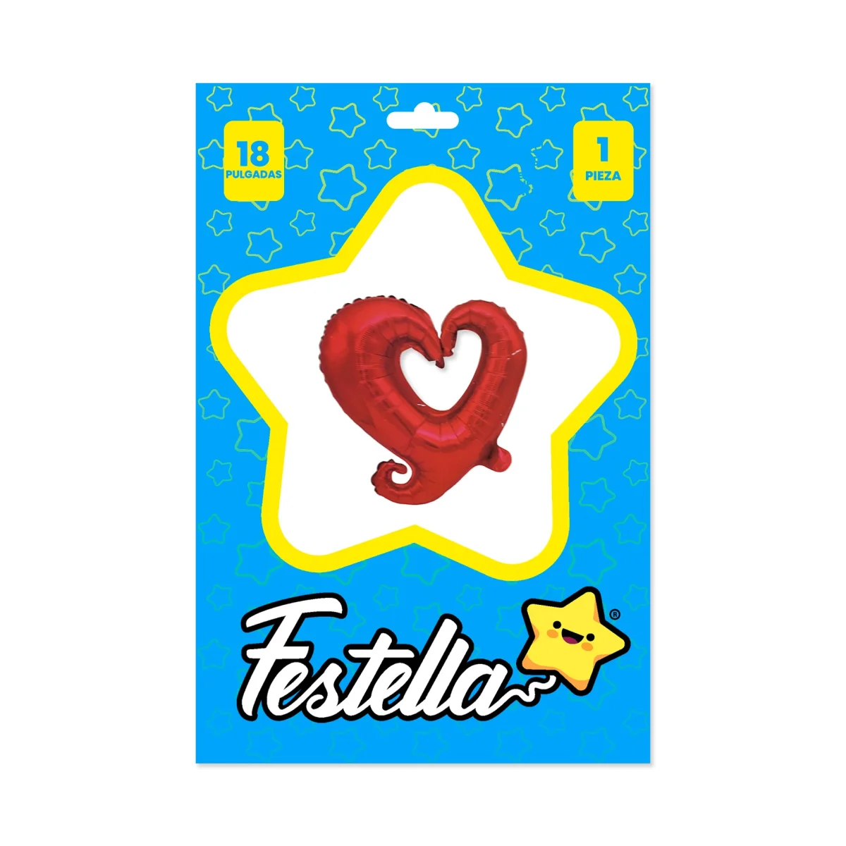 GLOBO CORAZON ROJO 18".(PQTX25),