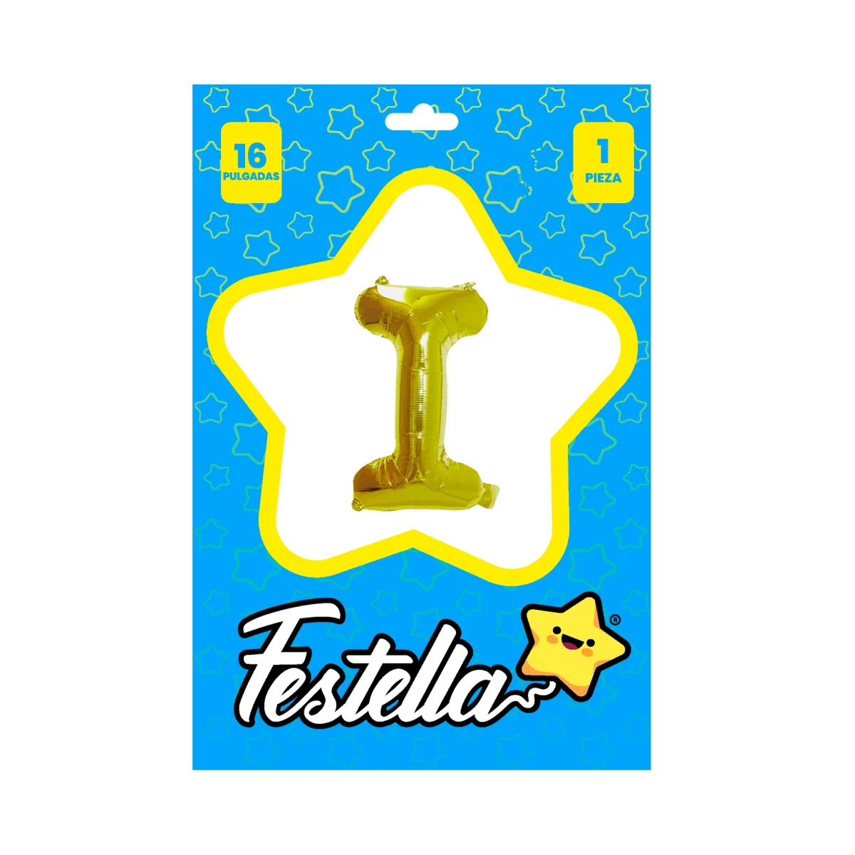 GLOBO LETRA I DORADO 16" (PQTX25)