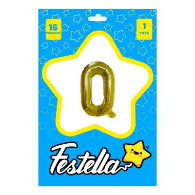 GLOBO LETRA O DORADO 16" (PQTX25)