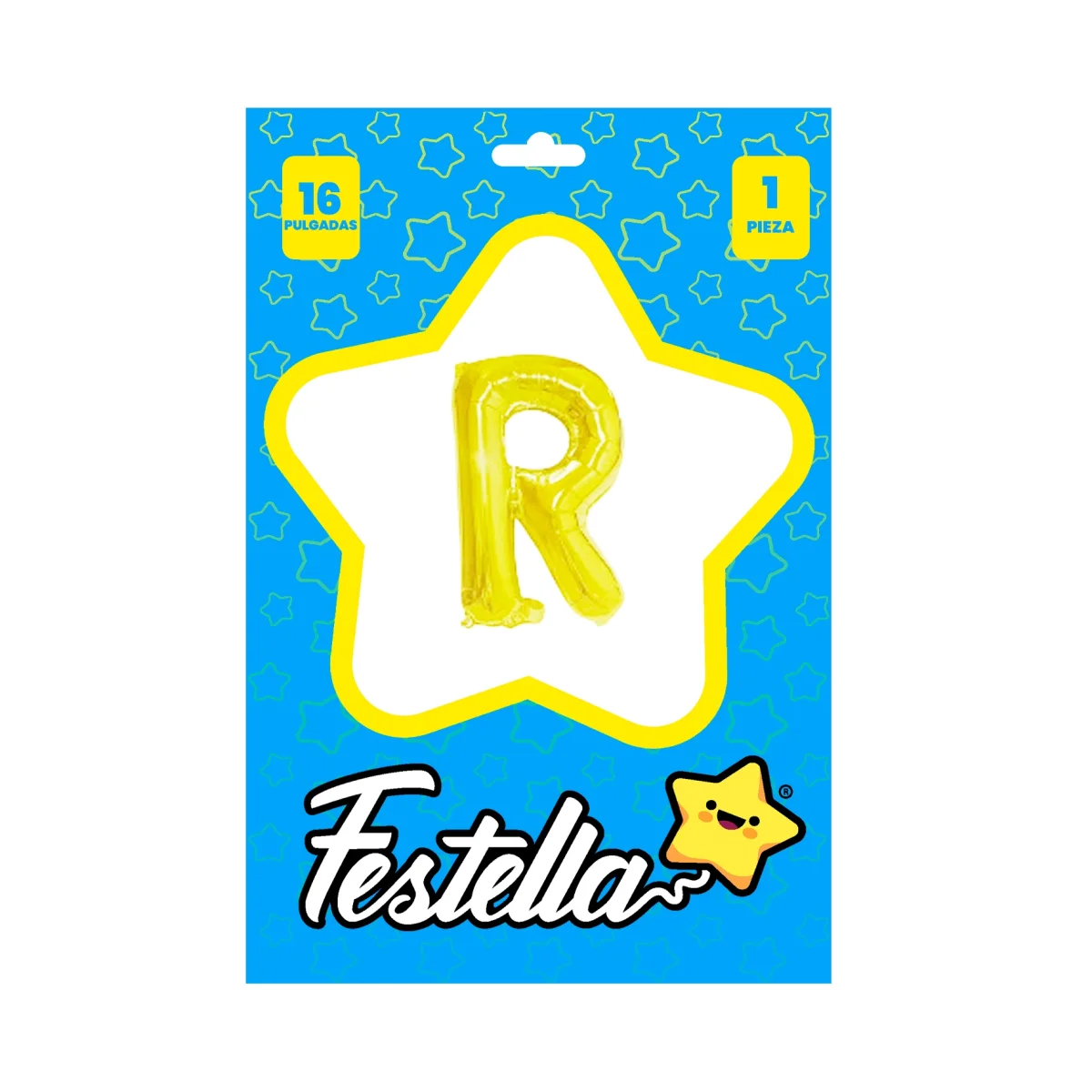 GLOBO LETRA R DORADO 16" (PQTX25)
