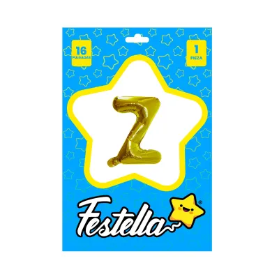 GLOBO LETRA Z DORADO 16" (PQTX25)