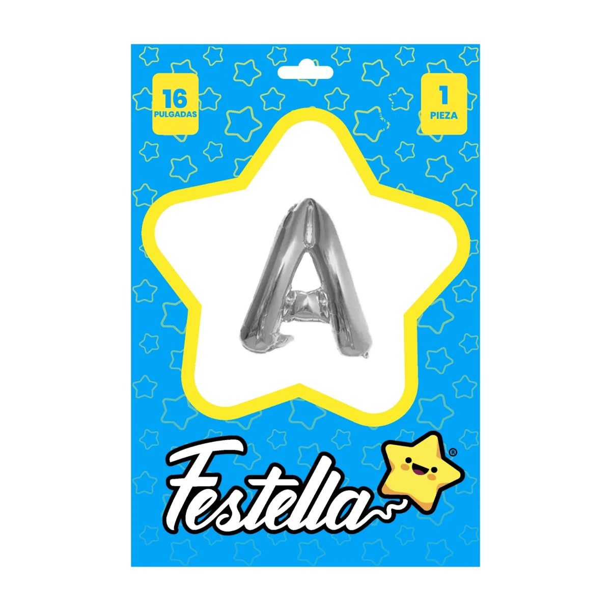 GLOBO LETRA A PLATEADO 16" (PQTX25)