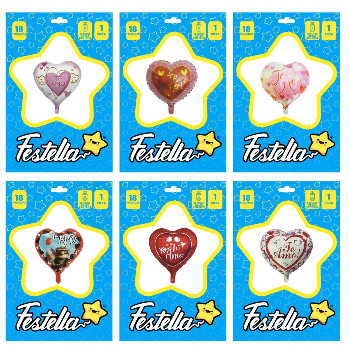 GLOBO CORAZON TE AMO CARTON 18" (PQTX25),