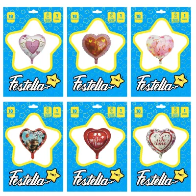 GLOBO CORAZON TE AMO CARTON 18" (PQTX25),