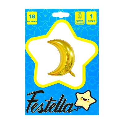 GLOBO LUNA DORADO 18"