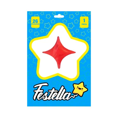 GLOBO ESTRELLA ROJO 26"(PQTX25)