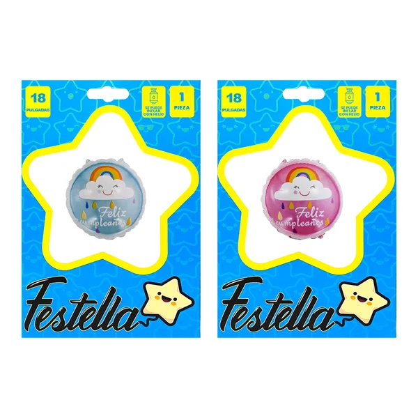 GLOBO ESTAMPADO NUBE FC 18";(PQTX25)