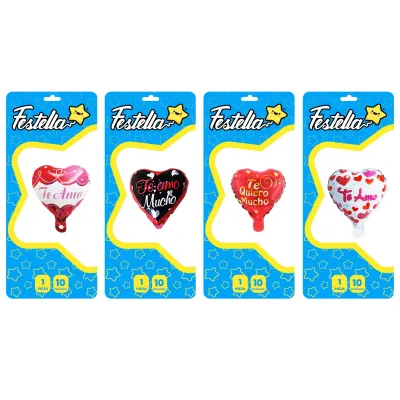 GLOBO TE AMO/TE QUIERO 10" (PQTX25)