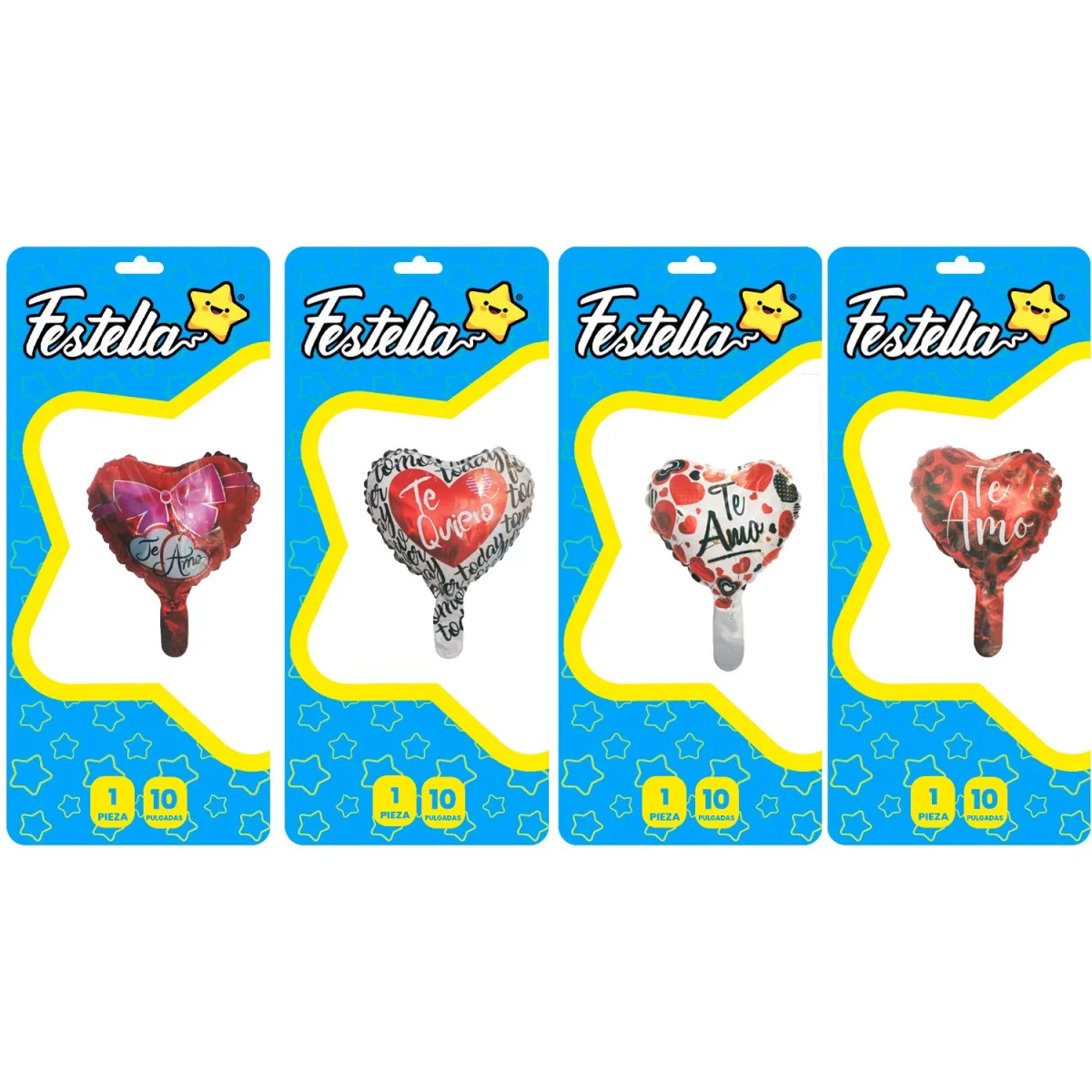 GLOBO CORAZON TE AMO 10" (PQTX25),