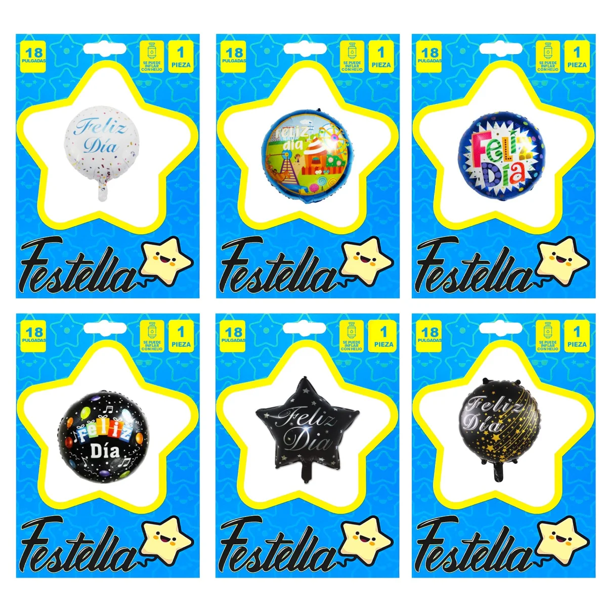 GLOBO FELIZ DIA 18" (PQTX25)