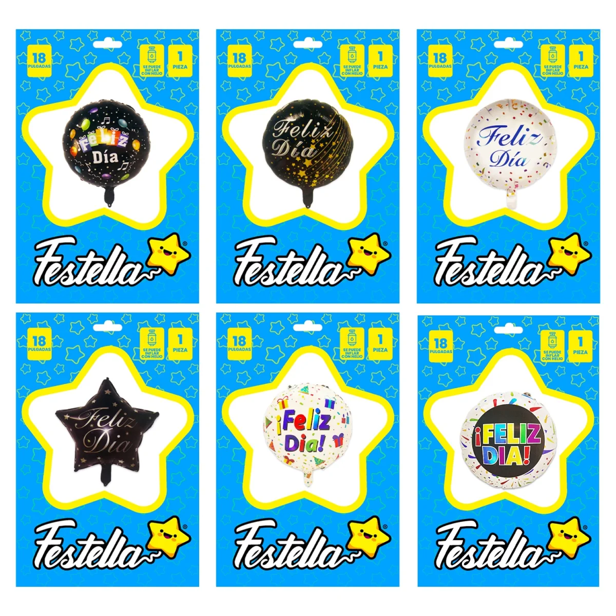 GLOBO FELIZ DIA 18" (PQTX25)