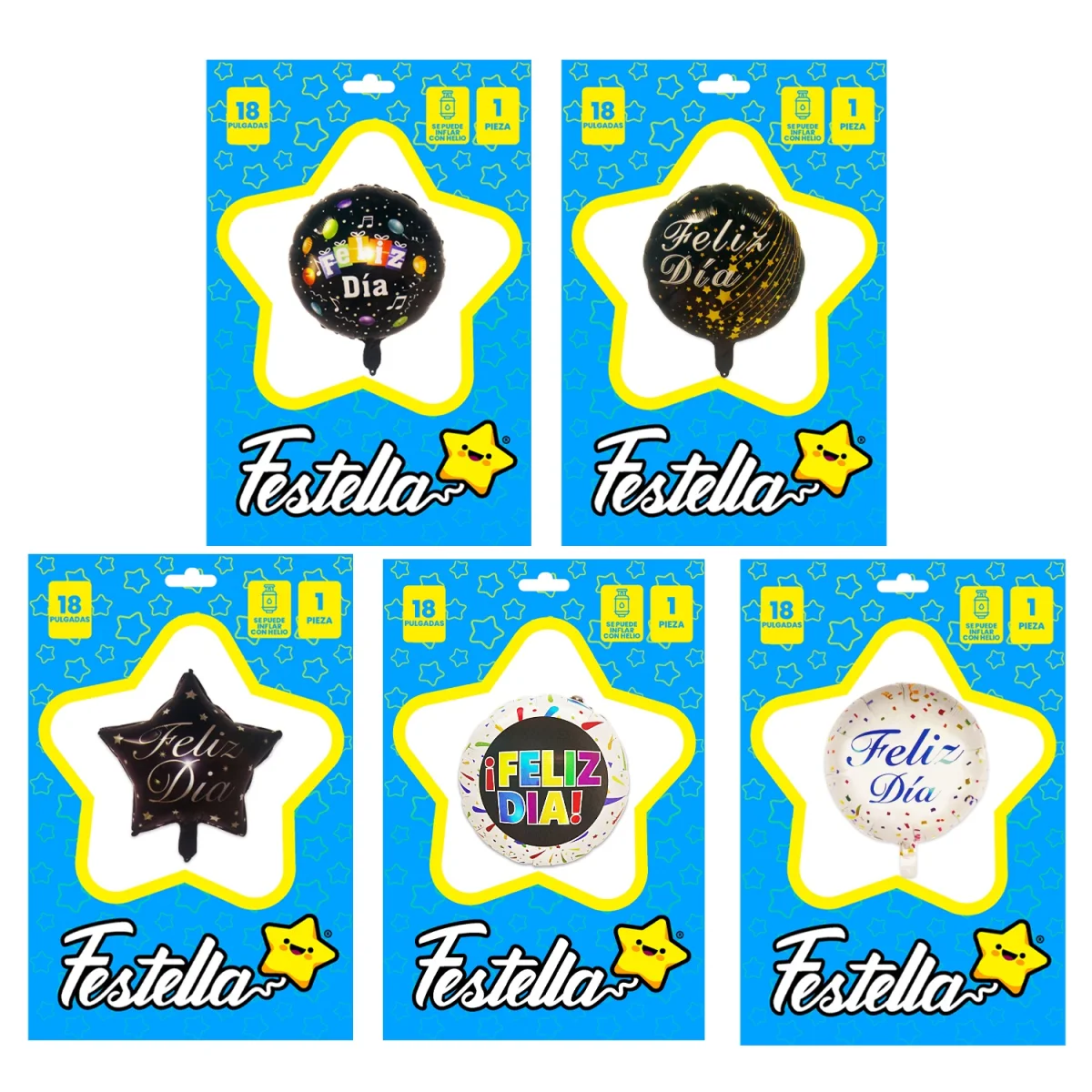 GLOBO FELIZ DIA 18" (PQTX25)