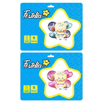 KIT GLOBO BEBE SURTIDO X5 (PQTX12)