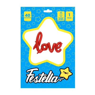 GLOBO LOVE ROJO 40".(PQTX25)