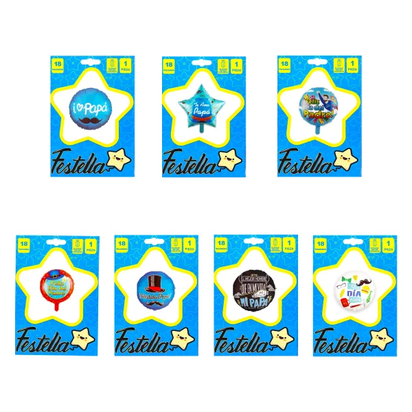 GLOBO SURTIDO PAPA 18" (PQTX25)