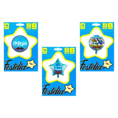 GLOBO SURTIDO PAPA 18" (PQTX25)