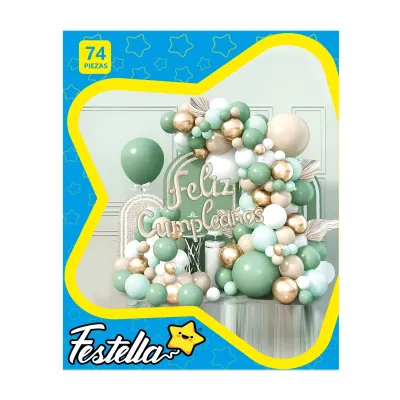 KIT GLOBO ORGANICO F.C X74PCS (PQTX5)