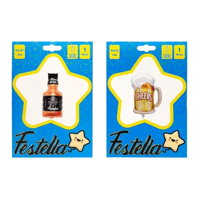 GLOBO LICOR 34"Y 28"(PQTX25)