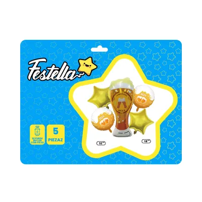 KIT GLOBO PAPA X5(PQTX12).