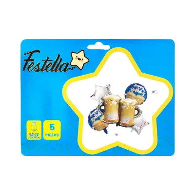 KIT GLOBO PAPA X5(PQTX12).