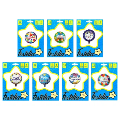 GLOBO FELIZ CUMPLEAÑOS 18"(PQTX25)