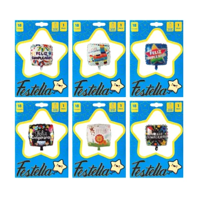 GLOBO FELIZ CUMPLEAÑOS 18" (PQTX25)